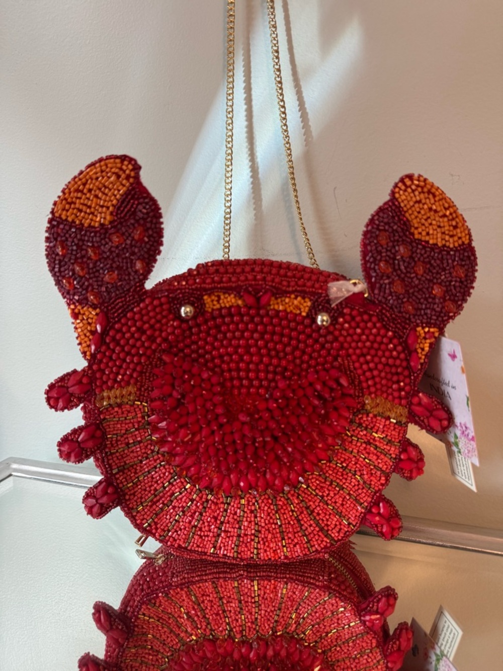 Viral Beaded Crab Bag